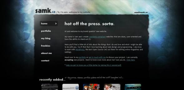 Screenshot Samk.ca